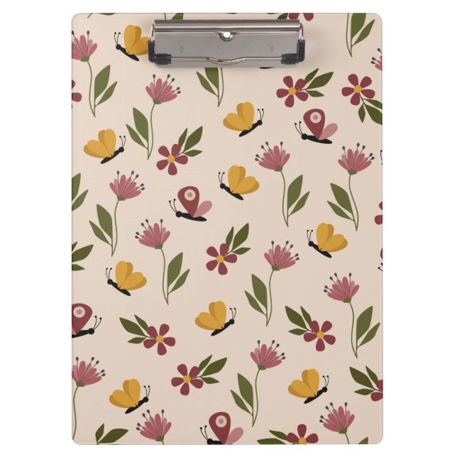 Floral Animals Clipboard (Front)