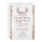 Floral Antlers Rustic Wedding Personalised Formal