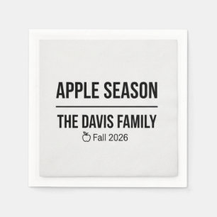 Floral Apple Picking Cocktail Napkins – Personaliz