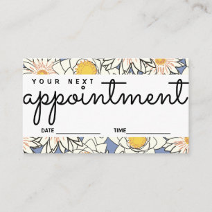 Floral Appointment Remind Card Your Next Visit