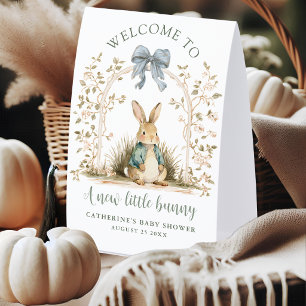 Floral Arch Bunny Baby Shower Welcome