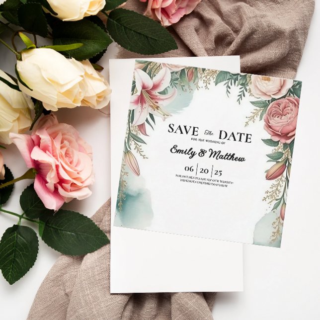 Floral Arch Designer Save The Date (Creator Uploaded)