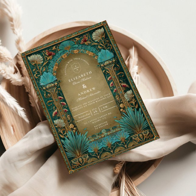 Floral Arch Islamic Wedding Invitation (Creator Uploaded)