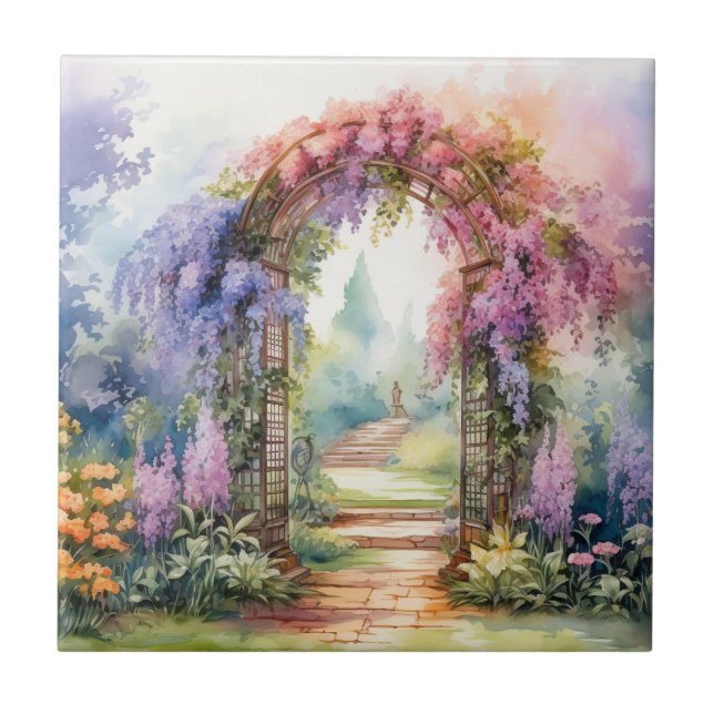 Floral Arch Landscape Tile (Front)