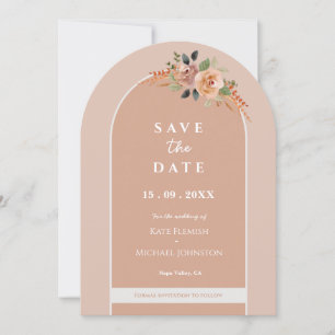 Floral Arch Wedding Invitation