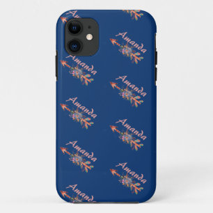 Floral arrows personalized iPhone 11 case