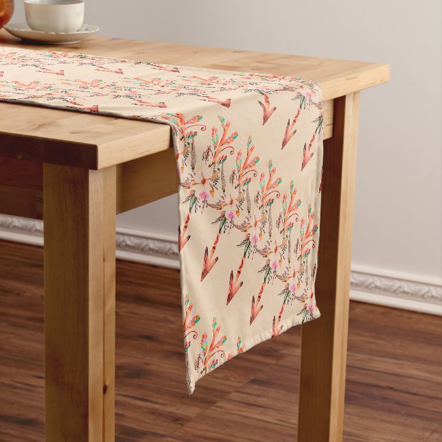 Floral arrows  short table runner (In Situ)