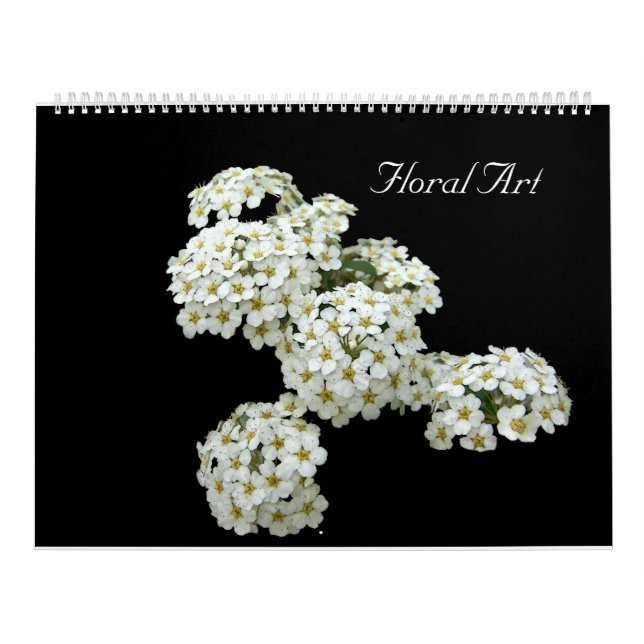 Floral Art 12 Month Calendar (Cover)