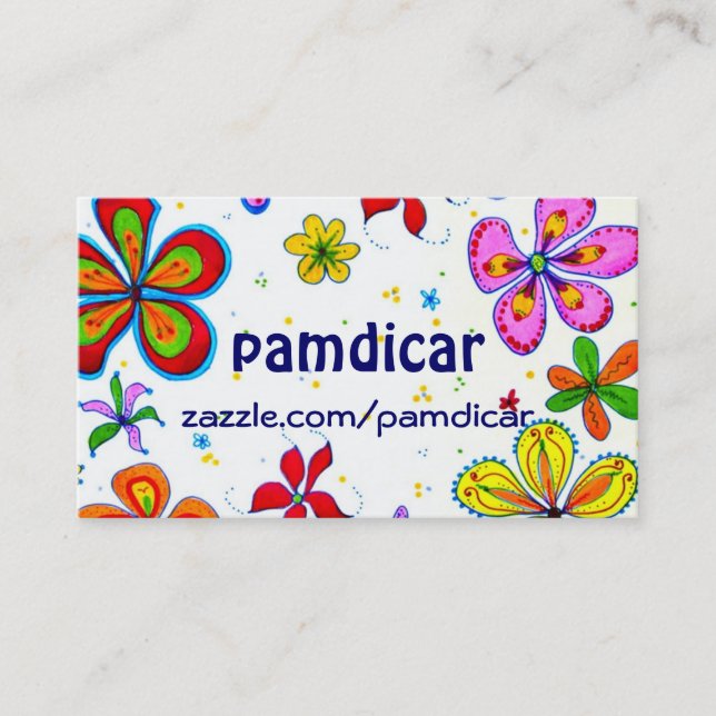 Floral Art Business Card (Front)