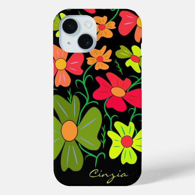 Floral art Case-Mate iPhone case (Back)