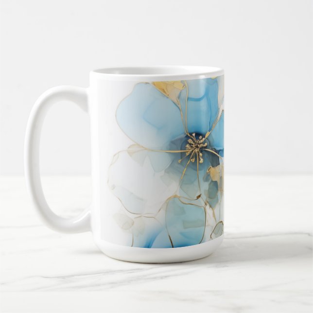 Floral art  coffee mug (Left)