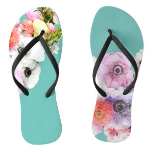 Floral Art Female Flip Flops