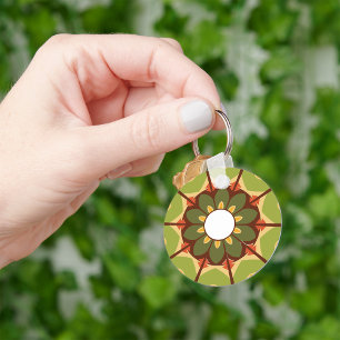 Floral Art Keychain