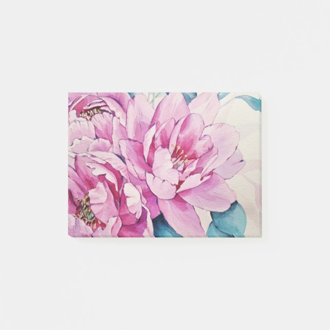 Floral Art Painting Post-it Notes (Front)