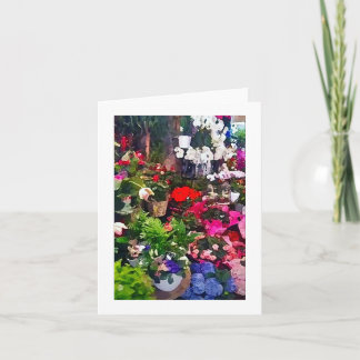 Floral Art Print Blank Note Card