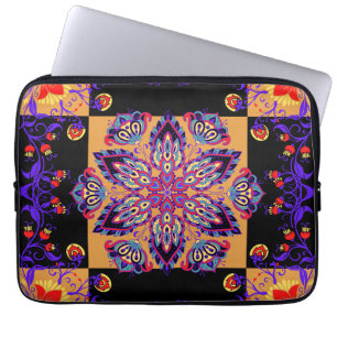 Floral Art, Violet Nature Laptop Sleeve