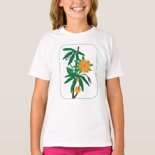Floral art with orange flowers T-Shirt