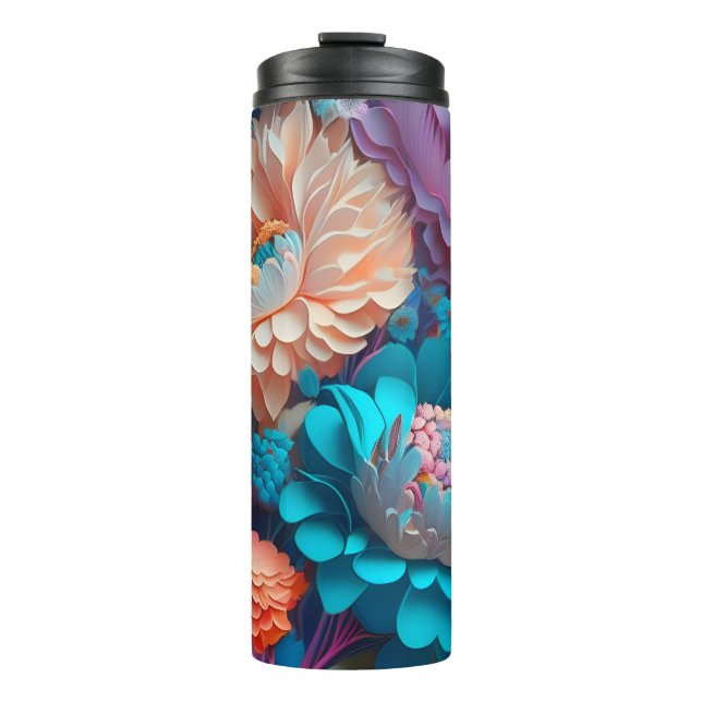 Floral Artisan Gift Thermal Tumbler (Front)