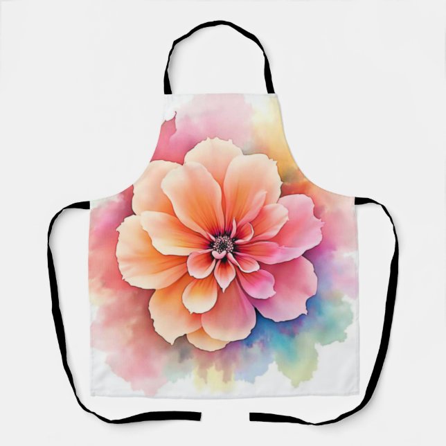Floral Artistry Unveiled Design Apron (Front)