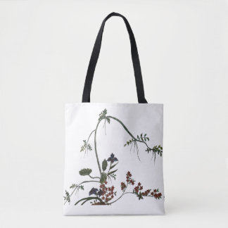 Floral Artwork Japanese Flower Tote Bag
