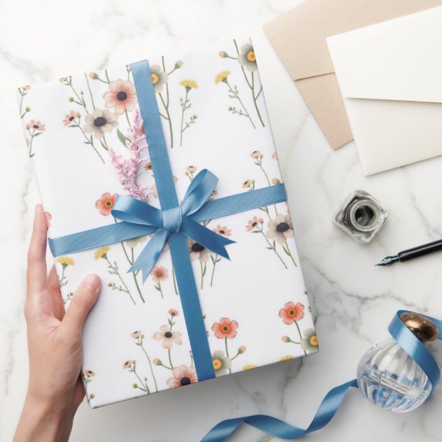 Floral Aura Wrapping Paper (Gifting)