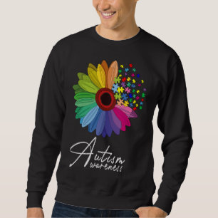 Floral Autism Awareness Daisy Flower For Men Women Sweatshirt