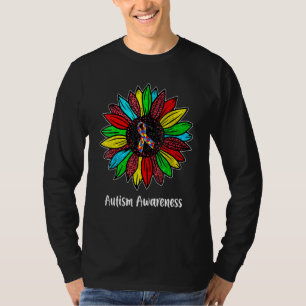 Floral Autism Awareness Daisy Flower For Men Women T-Shirt