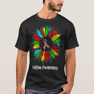 Floral Autism Awareness Daisy Flower For Men Women T-Shirt