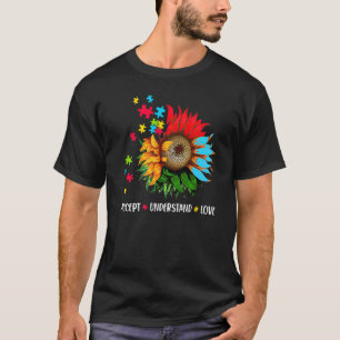 Floral Autism Awareness Daisy Flower For Mum Women T-Shirt