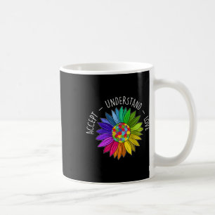 Floral Autism Awareness Daisy Flower For Women 1 Coffee Mug