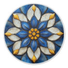 Floral Azulejo Blue White and Yellow
