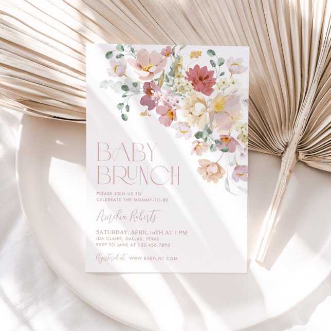 Floral Baby Brunch Invitation (Creator Uploaded)