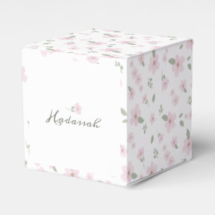 Floral Baby Girl Favour Box