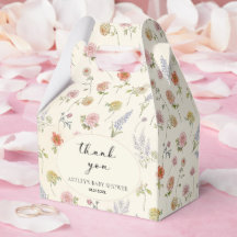 Floral Baby In Bloom Favor Box