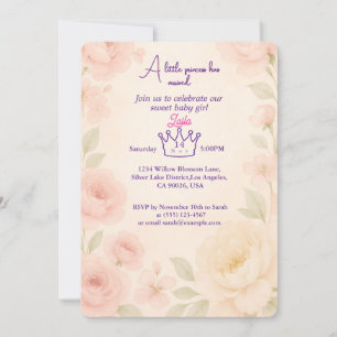 Floral Baby shower Invitation Background