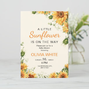Floral Baby Shower Invitation, Boho Baby Shower Invitation