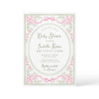Floral Baby Shower Pink and Green