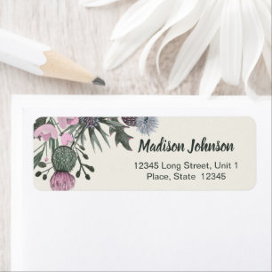 Floral   Baby Shower   Return Address Labels