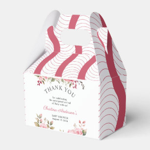 Floral Baby Shower Rose Colourful Favour Box