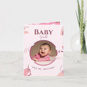 Floral Baby Sprinkle Customisable Invitation