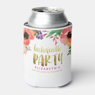 FLORAL BACHELORETTE PARTY Can Cooler
