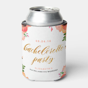 FLORAL BACHELORETTE PARTY can cooler