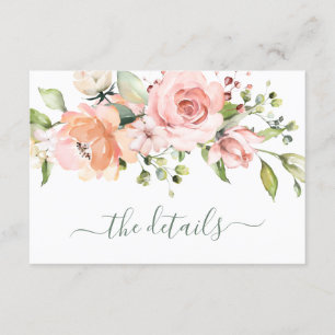 Floral Bachelorette weekend itinerary details Invitation