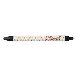 Floral Back to School Black Ink Pen