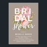 Floral Backdrop EDITABLE COLOR Bridal Shower Invitation<br><div class="desc">Plan the perfect bridal shower with stylish invitations from Berry Berry Sweet Designs. Matching items are available at our website WWW.BERRYBERRYSWEET.COM or upon request.</div>
