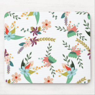 floral backdrop pattern flower mouse mat