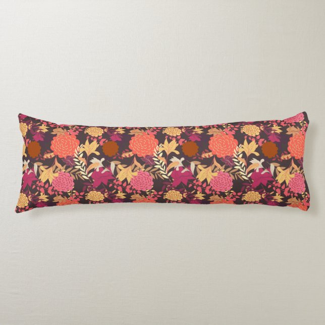 Floral background 2 body cushion (Front)