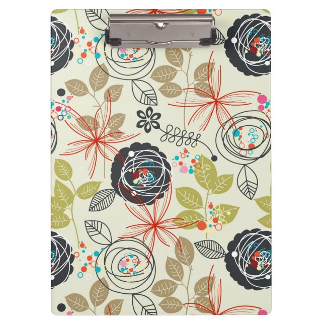 Floral background 2 clipboard (Front)