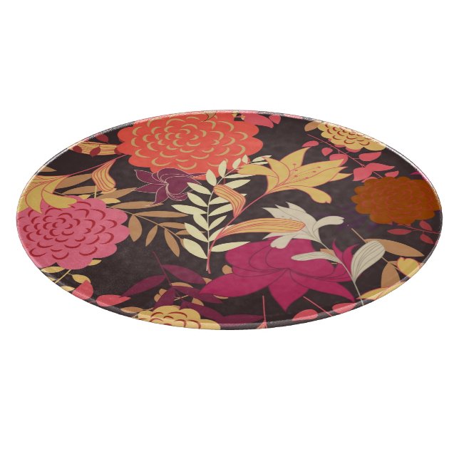 Floral background 2 cutting board (Corner)
