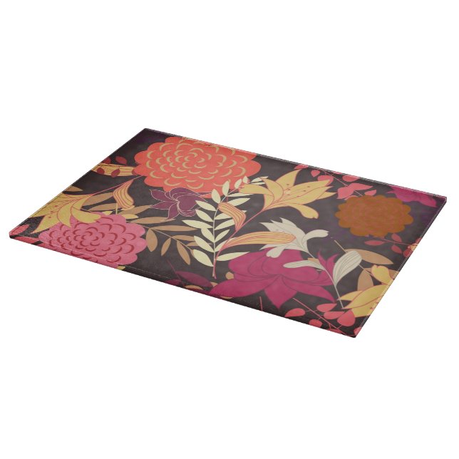 Floral background 2 cutting board (Corner)